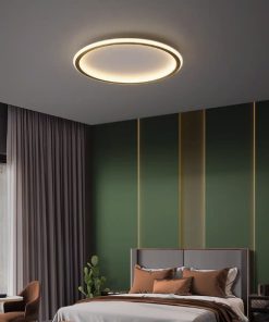 Đèn Oval viền vàng ốp trần siêu mỏng ZHM870