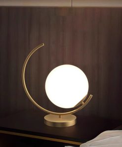 Đèn bàn bằng đồng ánh nguyệt tối giản ZHM6302