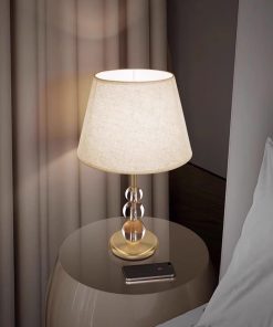 Đèn bàn bằng đồng cảm ứng thân pha lê sang trọng ZHM651