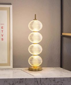 Đèn bàn bằng đồng kiểu chuỗi đèn lồng Á Đông ZHM752