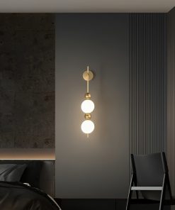 Đèn gắn tường bằng đồng hình xiên kẹo kiểu Bắc Âu ZHM844