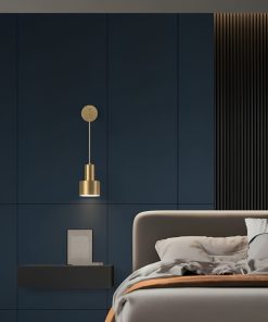 Đèn gắn tường bằng đồng nguyên khối hiện đại Bắc Âu ZHM180