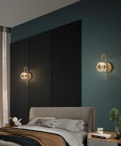 Đèn gắn tường bằng đồng pha lê luxury Bắc Âu ZHM551