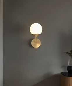 Đèn gắn tường bằng đồng thủy tinh hiện đại kiểu Bắc Âu ZHM240