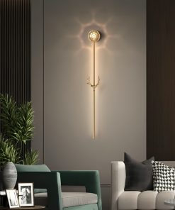 Đèn gắn tường decor bằng đồng pha lê sang trọng Bắc Âu ZHM128