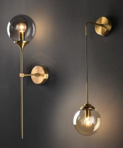 Đèn gắn tường thủy tinh tối giản phong cách Bắc Âu MLU432