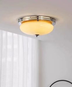 Đèn ốp trần decor quả trứng thủy tinh Bauhaus retro DG2238