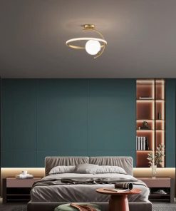 Đèn ốp trần phòng ngủ decor tiểu hành tinh nghệ thuật ZHM866