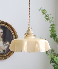 Đèn thả trần thủy tinh nhiều màu kiểu Pháp cổ điển DG875