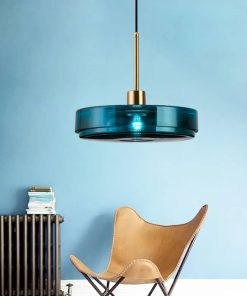 Đèn thả trần tròn xanh ngọc WL9974