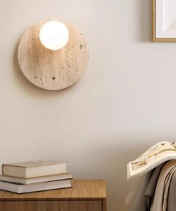 Đèn tường đá cẩm thạch phong cách Wabi Sabi MLU231