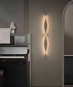 Đèn tường trang trí bằng đồng uốn lượn độc đáo kiểu Bắc Âu ZHM333