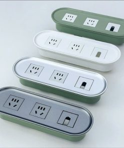 Ổ cắm âm decor bàn làm việc nhựa ABS cao cấp STM6002