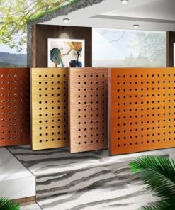 Vách gỗ đục lỗ tiêu âm tán âm chống cháy TG236