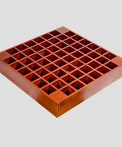 Vách gỗ tán âm hiệu quả màu gỗ gụ đẹp mắt TGD2