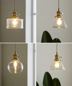 Đèn thủy tinh thả trần decor kiểu dáng cao cấp FLM043